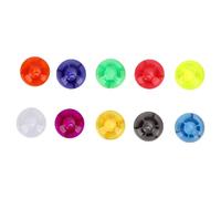 Xiuganpo Juego de Protectores de Perilla Stomp Pad, Tapas de Interruptor de Pedal de Efecto de 10 Piezas, Diseño Antideslizante Confiable para Guitarristas en Interpretación (RPP-2 Cabeza de hongo