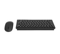 Xiuganpo Juego de Ratón con Teclado Ruso, Combinación de Teclado y Ratón Inalámbricos de 78 Teclas 2,4G con Diseño a Prueba de Salpicaduras y Silencioso, para PC, Portátil, Parlantes Rusos