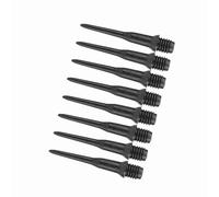 Xiuganpo Juego de Repuesto de Puntas Suaves de 100 Piezas, Material de PC Blanco/Negro Resistente, Tamaño de Rosca de 4,5 Mm, para Accesorios de Dardos Electrónicos (Black)