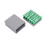 Xiuganpo Juego de Sellos de Letras, Minúsculas y Símbolos, Materiales Resistentes Al Desgaste, Juego de Sellos de Alfabeto, de Letras Pequeñas con Tamaño de Carácter de 1/2 Pulgada y 4 Mm de