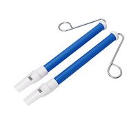 Xiuganpo Juego de Silbatos Deslizantes de Metal ABS Seguro para Niños para Actividades de Aprendizaje de Música Temprana para Niños, 2 uds. (Blue)