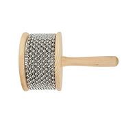 Xiuganpo Juguete de Manivela de Bola de Acero Cabasa de Madera para Niños que Enseñan Instrumentos Musicales, Cabasa Portátil (Kabasa grande)