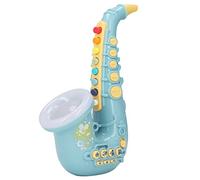 Xiuganpo Juguete de Saxofón para Niños, Instrumento Musical Divertido para Niños y Niñas, Juguete de Saxofón Portátil para Fiesta, Material Plástico Seguro (Green)