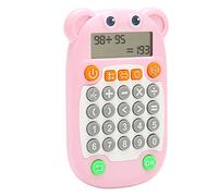 Xiuganpo Juguete para Ejercicios Aritméticos para Niños, Diversión Educativa, Pantalla Digital, Entrenador de Matemáticas Recargable por USB C para Actividades de Aprendizaje (Pink)