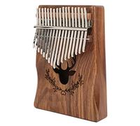 Xiuganpo Kalimba de 17 Teclas, Exquisito Piano de Pulgar Kalimba con Martillo de Afinación y Pegatinas de Notas, Fácil de Tocar y Aprender, Piano de Dedo de Madera Portátil para A