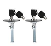 Xiuganpo Kit de Bloqueo de capó Universal de Aleación de Aluminio con Acabado de Fibra de Carbono para Liberación Segura de la Cubierta del Motor, Ideal para Coches de Rally, Paquete de 2