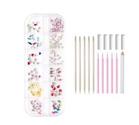 Xiuganpo Kit de Bricolaje de Cristal con Gemas para Dientes, Material Duradero para Decoraciones Dentales, Fácil de Usar para Mejorar la Sonrisa, Accesorios Dentales para Uso Doméstico (Tipo 2)