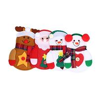 Xiuganpo Kit de Bricolaje Suave de Muñeco de Nieve de Fieltro Navideño para Decoración de Chimenea de árbol, 8 Uds., Bonitos Fieltros de Muñeco de Nieve para Decoración del Hogar de Vacaciones de