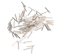 Xiuganpo Kit de Conectores de Manguitos de Engarce de Barril de Acero Inoxidable Duradero para Conectores de Tubos de Sedal de Pesca, 100 Unidades para Materiales de Plomo Grandes (1.6#)