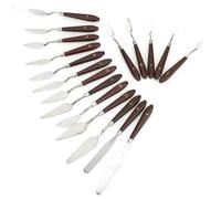 Xiuganpo "Kit de Cuchillo Raspador de espátula" Herramienta de Pintura Al óleo con de Plástico Duradero, 18 Raspadores de Pintura para Crear Diferentes Efectos de (18 piezas)