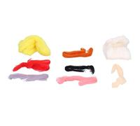 Xiuganpo Kit de Fieltro de Aguja para Principiantes, Juego de Manualidades de Fieltro de Lana con Banco de Trabajo de Espuma, 8 Colores de Lana Artificial, 4 Agujas, Accesorios para Ojos, Regalo de