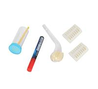 Xiuganpo Kit de Jaula para Marcar Botellas y Rotulador Queen Bee, Accesorios de Apicultura de Plástico con Botella de Pistón para Marcar Fácilmente
