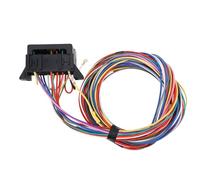 Xiuganpo Kit de Mazo de Cables de 12 Circuitos Altamente Confiable Equipado con Fusible para Hot Rods Rat Rods