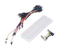 Xiuganpo Kit de Placa de Pan, 12V, Universal 830 Tiespiets 3.3 V 5V DC Salida Brown Kit con Cable de Suéter para Programar Proyectos de Bricolaje