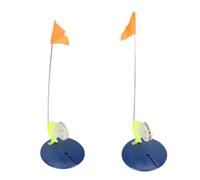 Xiuganpo Kit de Señalización para Pesca en Hielo, 6 Unidades Indicador de | Banderas de señal portátiles para caña de pescar de invierno con bolsas de tela Oxford para marcar agujeros en el hielo,