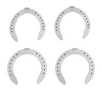 Xiuganpo Kit Duradero Resistente Al Desgaste de Aleación de Aluminio de Herradura para Montar a Caballo, 4 Piezas de Accesorios de Herradura Antideslizantes para Caballos Que a Menudo Caminan sobre