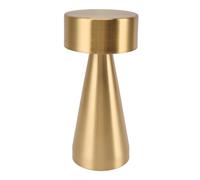 Xiuganpo Lámpara de Mesa LED Portátil de Metal con Sensor Táctil Regulable para Luz Nocturna Recargable de Escritorio de Dormitorio (GOLD)