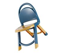 Xiuganpo Lindas Sillas Plegables para Niños con Respaldo Grueso y Diseño Antideslizante, Adecuadas para Uso en el Hogar y el Jardín de Infantes, Material Plástico de Tamaño Pequeño (Blue)