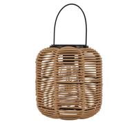 Xiuganpo Linterna Solar Decorativa de Luz Cálida para Patio, Jardín, Colgante, Linterna Grande de Ratán para Mesa de Tungsteno