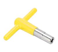 Xiuganpo Llave en Forma de T para Tambor con de Silicona para una Fácil Afinación - Llave Duradera de Aleación Zine para Músicos y Entusiastas de la Batería - Compacta y Liviana (YELLOW)