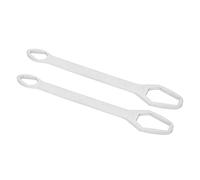 Xiuganpo Llave Universal Autoajustable Ajustable, Herramienta de Doble Extremo de 8-22 Mm para Construcción, Juego de 2 Piezas (G (electrogalvanizado de plata))