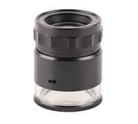 Xiuganpo Lupa LED para Joyeros, Lupa Recargable de 10 Aumentos de 28 Mm, Metal y Plástico Duraderos, Portátil para Inspección, Impresión y Más