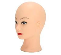 Xiuganpo Mannequin Head, Professional Cosmetology Training Bald Manikin Head, para Entrenar para Maquillaje para el Peinado para la Tienda de Pelucas (Tener estilo de maquillaje)