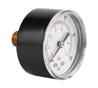Xiuganpo Manómetro de Latón con Conexión Trasera de 50 Mm para una Medición Precisa del Aire, Agua, Petróleo, Gas, a Prueba de Erosión y Cubierta Transparente (0-100 psi 0-7 bar)