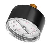 Xiuganpo Manómetro de Latón con Conexión Trasera de 50 Mm para una Medición Precisa del Aire, Agua, Petróleo, Gas, a Prueba de Erosión y Cubierta Transparente (0-300 psi 0-20 bar)
