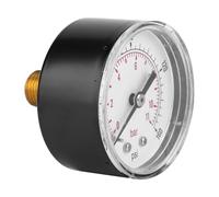 Xiuganpo Manómetro de Latón con Conexión Trasera de 50 Mm para una Medición Precisa del Aire, Agua, Petróleo, Gas, a Prueba de Erosión y Cubierta Transparente (0-160 psi 0-11 bar)