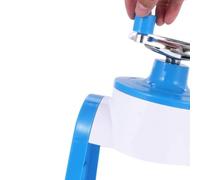 Xiuganpo Máquina Manual de Hielo Afeitado con Manivela, Máquina para Hacer Conos de Nieve con Diseño ABS Extraíble para Granizados, Batidos, Bebidas Congeladas, de Afeitar de Hielo Portátil (Colores