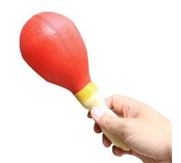 Xiuganpo Maracas Instrumento Musical para Niños Diversión Rumba Shaker para Niños Pequeños y Bebés PVC 1 Pieza (rojo)