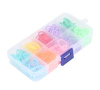 Xiuganpo Marcador de Puntada de Tejer, 10 Colores Diferentes Cuentan con Flexibilidad de Plástico Clamp/Holder de Aguja de Punto para Bricolaje para Tejer