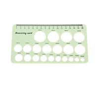 Xiuganpo Medidor de Collar de Chupete de Silicona Suave con Cinta Métrica Suave de 1,5 M para Medir la Cubierta del Extractor de Leche (verde claro)