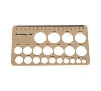 Xiuganpo Medidor de Collar de Chupete de Silicona Suave con Cinta Métrica Suave de 1,5 M para Medir la Cubierta del Extractor de Leche (BROWN)