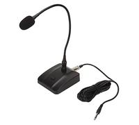 Xiuganpo Micrófono de Condensador de Cuello de Cisne Profesional Micrófono con Cable de Escritorio de 6,35 Mm, Señal Estable, Manguera Ajustable, para Transmisiones de Conferencias, Discurso,