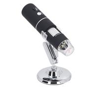 Xiuganpo Microscopio de Mano WiFi de 50 a 1000X, Aumento de 2MP para una Fácil Inspección de Monedas, Compatible con iOS (Black)