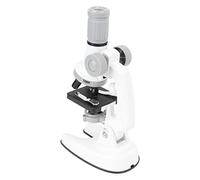 Xiuganpo Microscopio para Niños Kit Educativo 100X 600X 1200X Zoom con Luz LED para Exploración Científica (White)