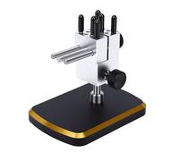 Xiuganpo Mini Abrazadera de Mesa de Tornillo de Banco, Mini Tornillo de Banco de Sujeción de 0,01-1,25 Pulgadas con 8 Varillas de Acero Inoxidable y Base de 14 Orificios, de