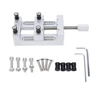 Xiuganpo Mini Abrazadera Plana, Rango de Sujeción de 0 a 47 Mm Abrazadera de Banco Vicepresidente de Mesa Plana con Perilla de Ajuste Ergonómica, para Fabricación de Joyas