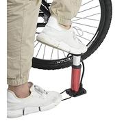 Xiuganpo Mini Bomba de Pie Portátil de Alta Presión para Bicicleta para Válvula de Aire Estadounidense y Francesa, Cuerpo de Aleación de Aluminio Duradero para Todos los Ciclistas, Diseño (Rojo)