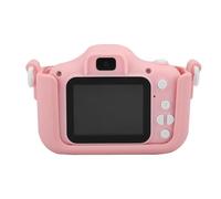 Xiuganpo Mini Cámara de Juguete de 12MP para Niños, Experiencia Divertida con Cámara Dual con Lindos Marcos, Niños, Funda de Silicona Suave, Disponible en Rosa y Azul (Pink)