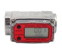 Xiuganpo Mini Medidor de Flujo de Digital para Medición Precisa de Diésel y Queroseno 10-200L con Pantalla de Alta Definición (Rojo LLW-25)