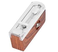 Xiuganpo Mini Metrónomo Mecánico Panel de Metal Clásico para Guitarra Violín Piano, Velocidad Ajustable 60~208 Beats, ABS + Metal, 4.3 X 2.1 X 1.4in (Color madera)