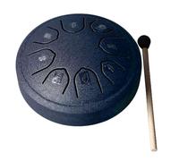 Xiuganpo Mini Tambor de Lengua con 8 Notas en Clave C, Tono único, Fácil de Aprender para Amantes de la Música y Profesionales, Material de Acero Al Carbono (Azul marino)