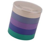 Xiuganpo Mira la Caja de Tornillo Premium Plastic 5 Capas Durabilidad Organizar Piezas Pequeñas Relojes Resistentes a las Piezas de la Taquilla para el Trabajo de la Escuela de Trabajo Hogar (Redondo)