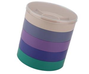 Xiuganpo Mira la Caja de Tornillo Premium Plastic 5 Capas Durabilidad Organizar Piezas Pequeñas Relojes Resistentes a las Piezas de la Taquilla para el Trabajo de la Escuela de Trabajo Hogar (Redondo)