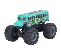 Xiuganpo Modelo de Autobús Escolar de Juguete, Apariencia Exquisita, Diseño Extraíble para Niños Mayores de 3 Años, Aleación, Escala 1:43 (Green)