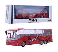 Xiuganpo Modelo de Coche de Aleación de Juguete de Autobús con Luz y Música para Niños, Juguete Modelo de Autobús de Tránsito de Simulación a Escala 1:50 para Colección, Regalos, Adornos,