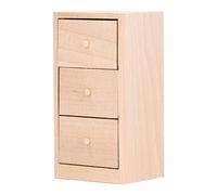 Xiuganpo Modelo de Gabinete, Gabinete de Muñeca Resistente y Duradero Pintura de Bricolaje Buena Decoración con Cajones de 3pcs para 1:12 Escala Muñeca Casa